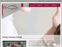 Tablet Screenshot of cosmetologyschoolof-art.com